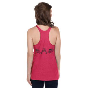 Pink Racerback Tank With Black MM Iconic Logo