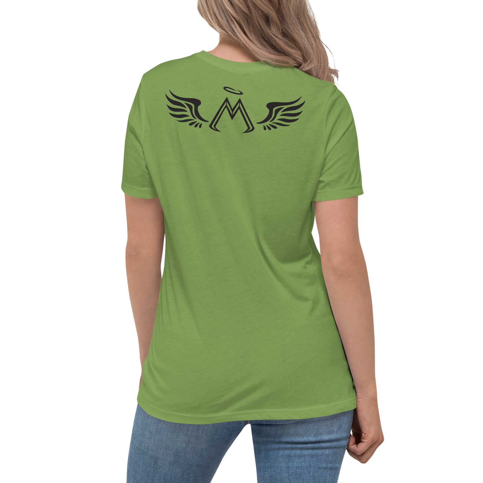 Leaf Green Relaxed T-Shirt With Black MM Iconic Logo