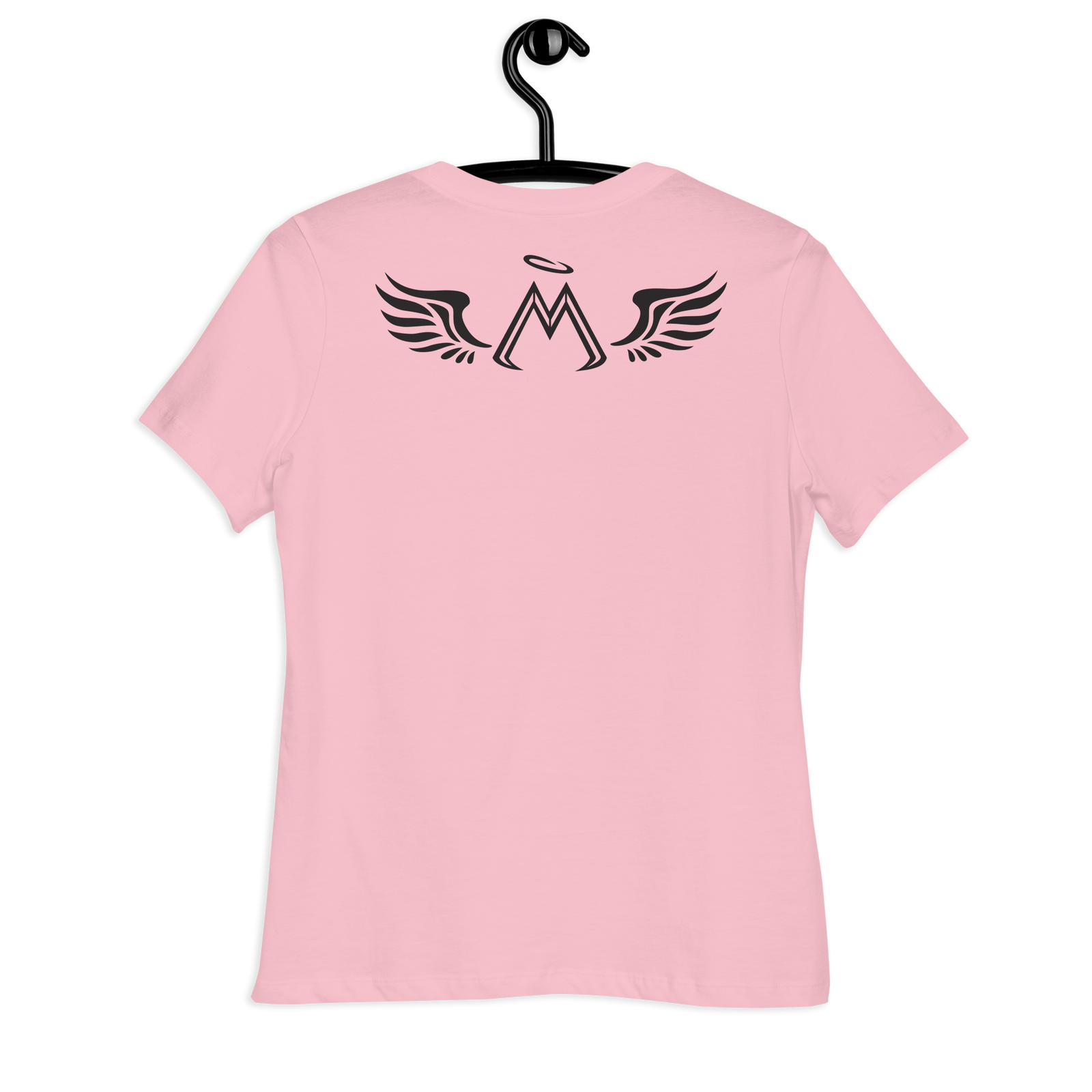 Pink Relaxed T-Shirt With Black MM Iconic Logo