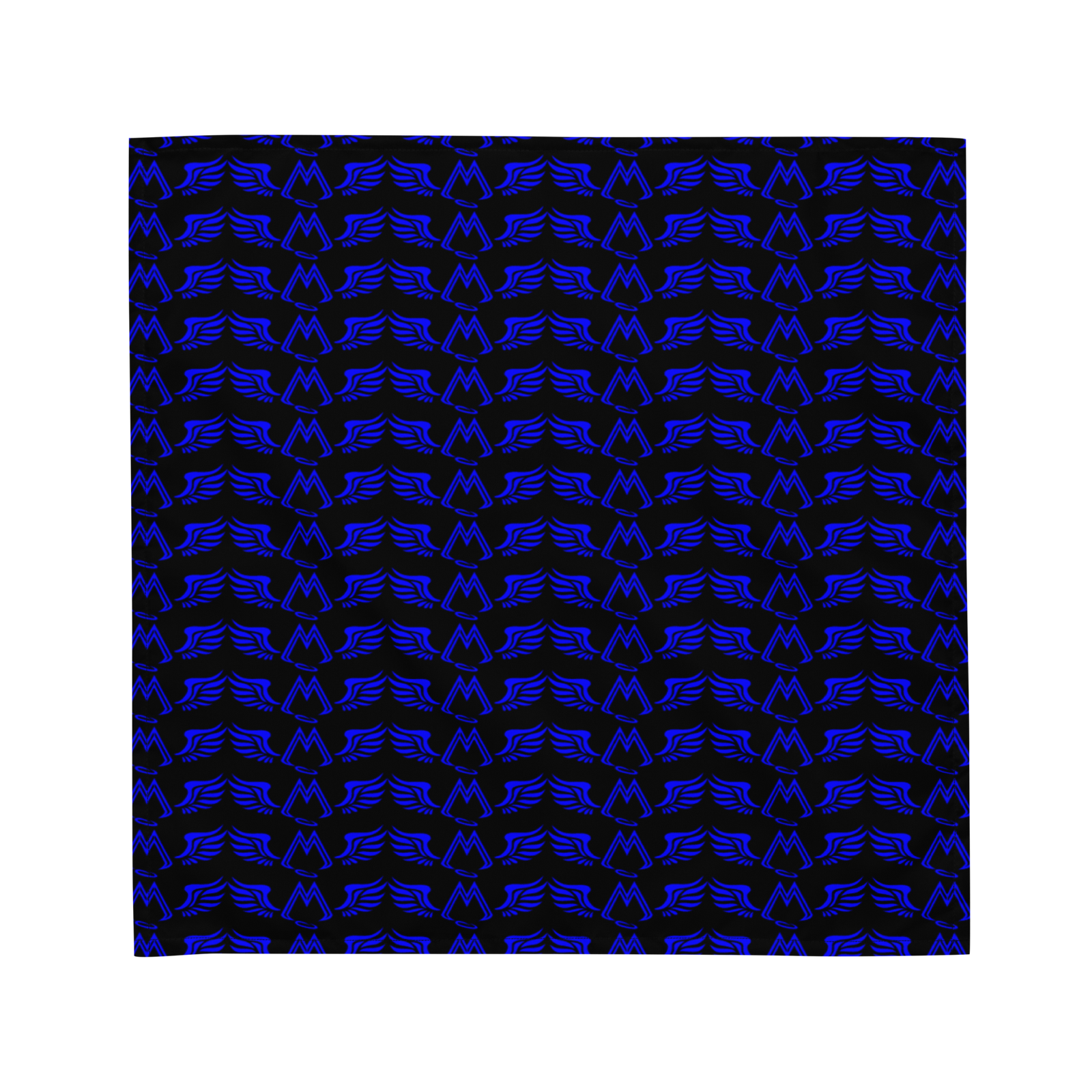 Black Bandana With Duplicated Blue MM Iconic Logo