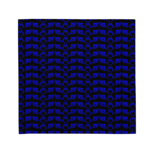 Black Bandana With Duplicated Blue MM Iconic Logo