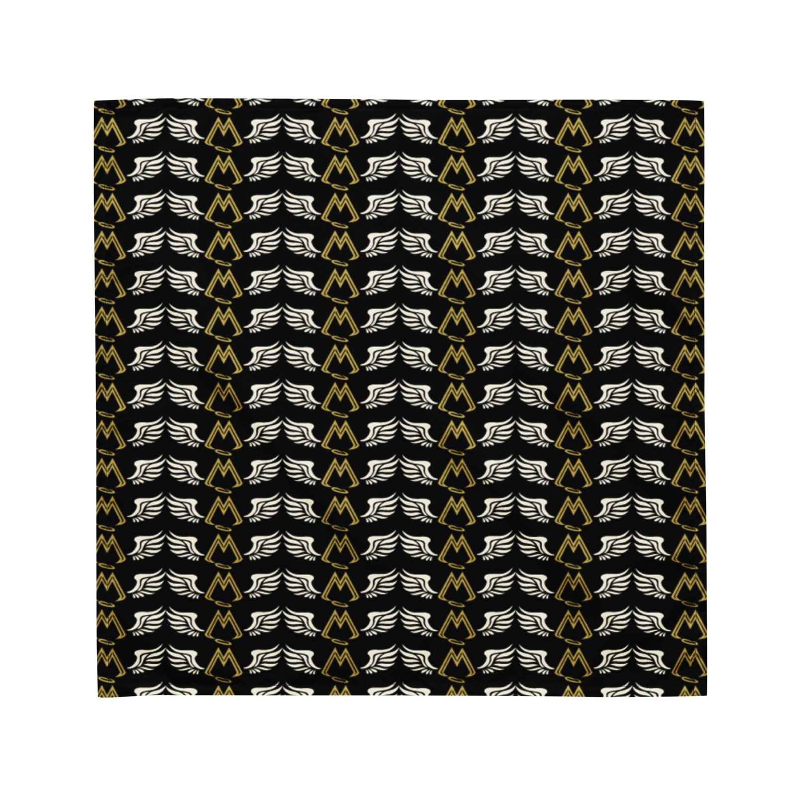 Black Bandana With Duplicated Classic MM Iconic Logo