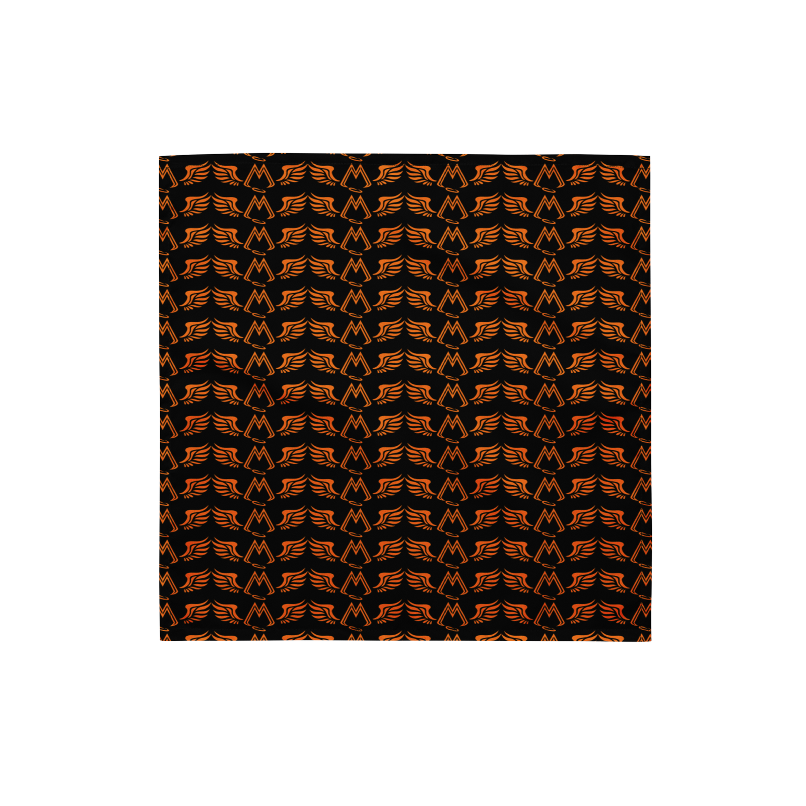 Black Bandana With Duplicated Orange MM Iconic Logo