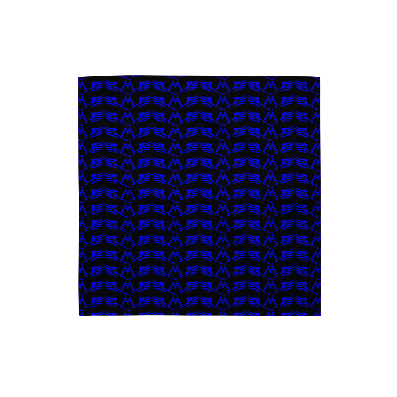 Black Bandana With Duplicated Blue MM Iconic Logo