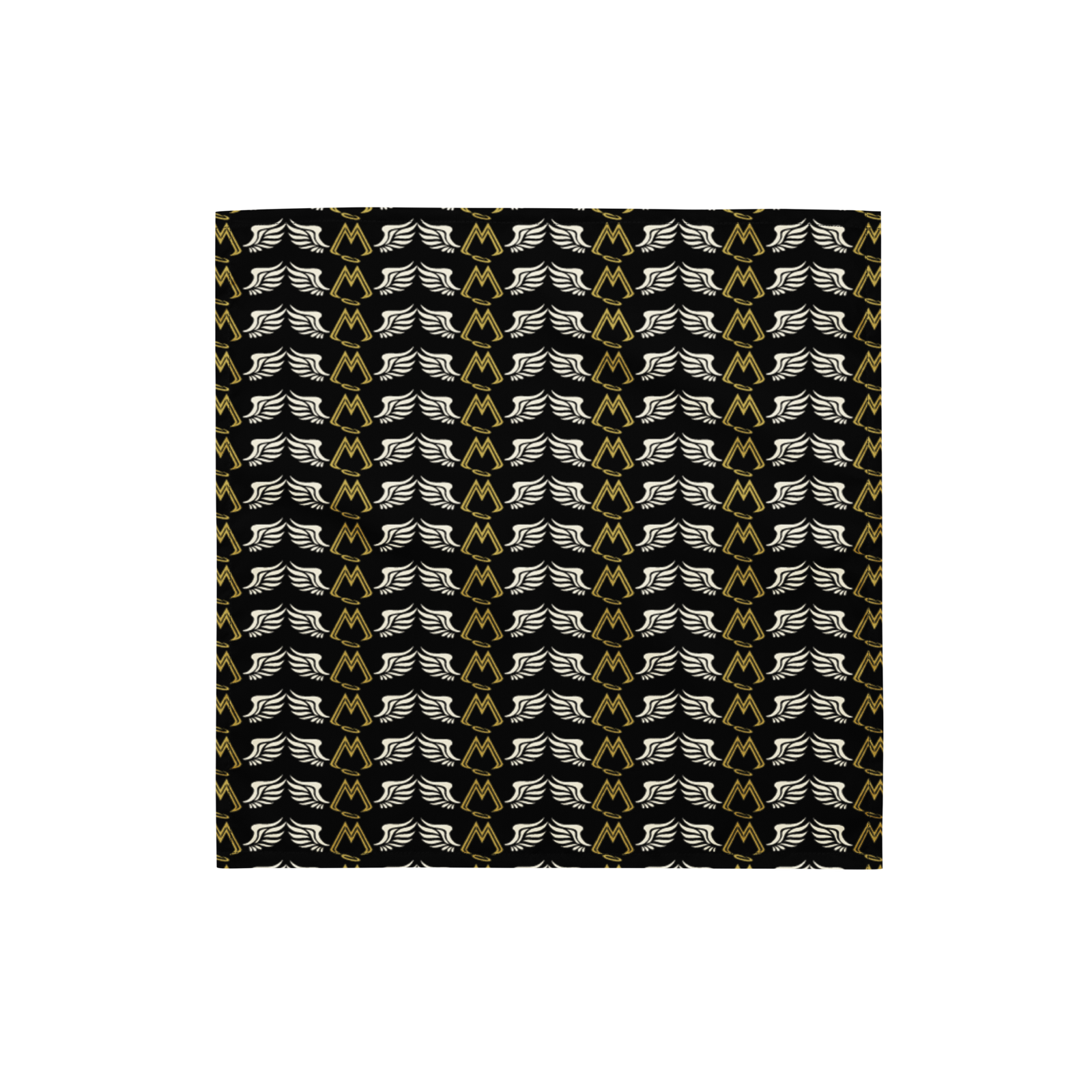 Black Bandana With Duplicated Classic MM Iconic Logo