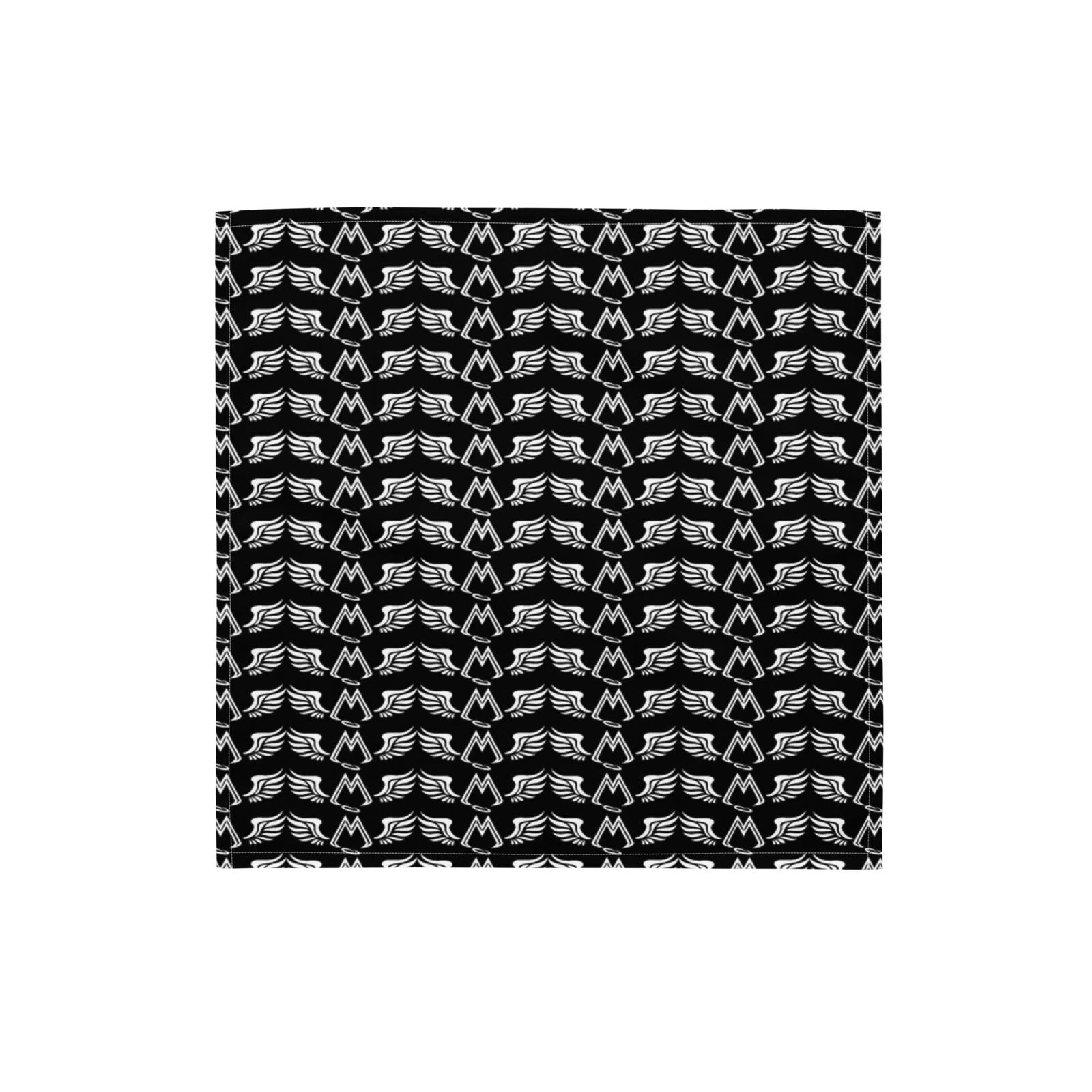 Black Bandana With Duplicated White MM Iconic Logo