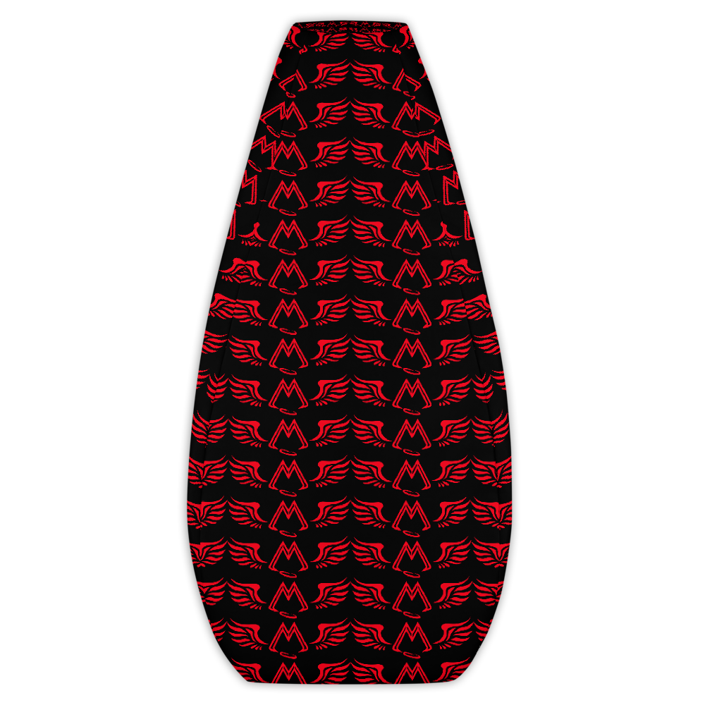 Black Bean Bag Chair Cover With Duplicated Red MM Iconic Logo