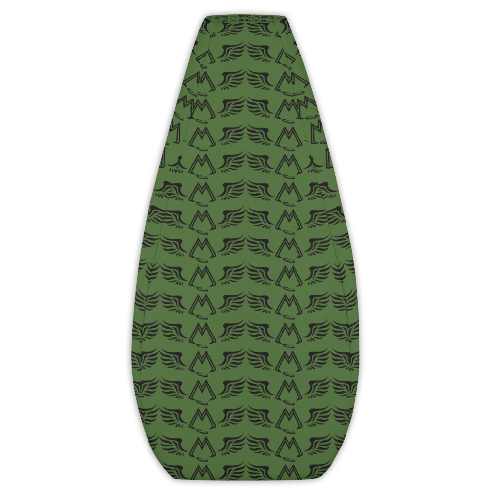 Army Green Bean Bag Chair Cover With Duplicated Black MM Iconic Logo