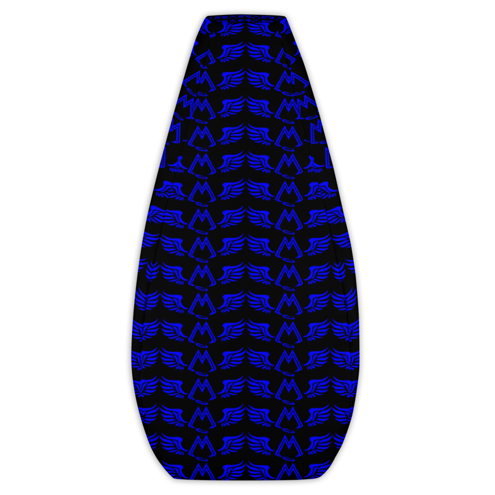 Black Bean Bag Chair Cover With Duplicated Blue MM Iconic Logo