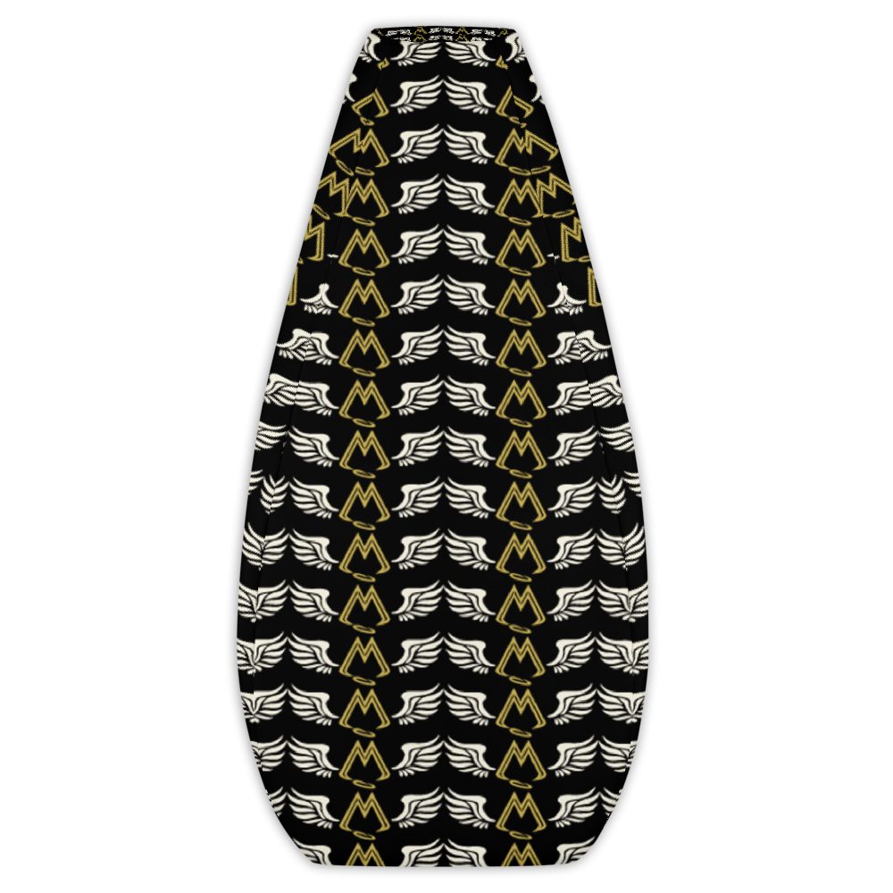 Black Bean Bag Chair Cover With Duplicated Classic MM Iconic Logo
