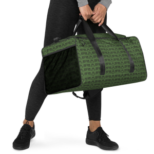 Army Green Duffle Bag With Duplicated Black MM Iconic Logo