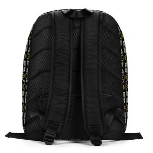 Black Minimalist Backpack With Duplicated Classic MM Iconic Logo