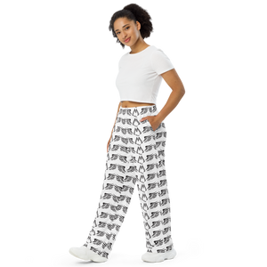 White Pajamas With Duplicated Black MM Iconic Logo