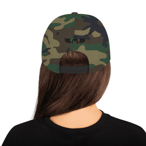Green Camo Snapback With Embroidered Black MM Iconic Logo