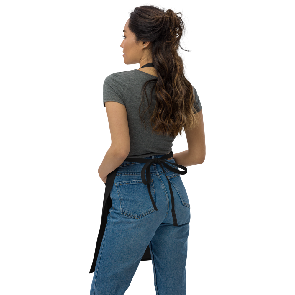 Black Apron With Embroidered White MM Iconic Logo