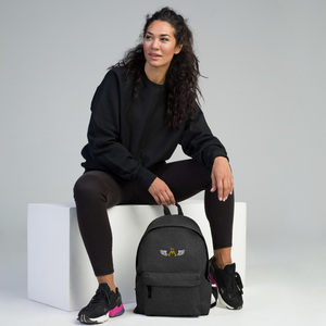 Dark Grey Backpack With Embroidered Classic MM Iconic Logo