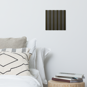 Black Metal Prints With Duplicated Classic MM Iconic Logo