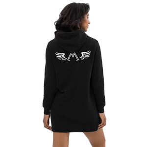 Black Hoodie Dress With White MM Iconic Logo