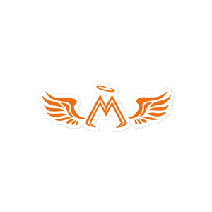 Orange MM Iconic Logo Bubble-Free Stickers