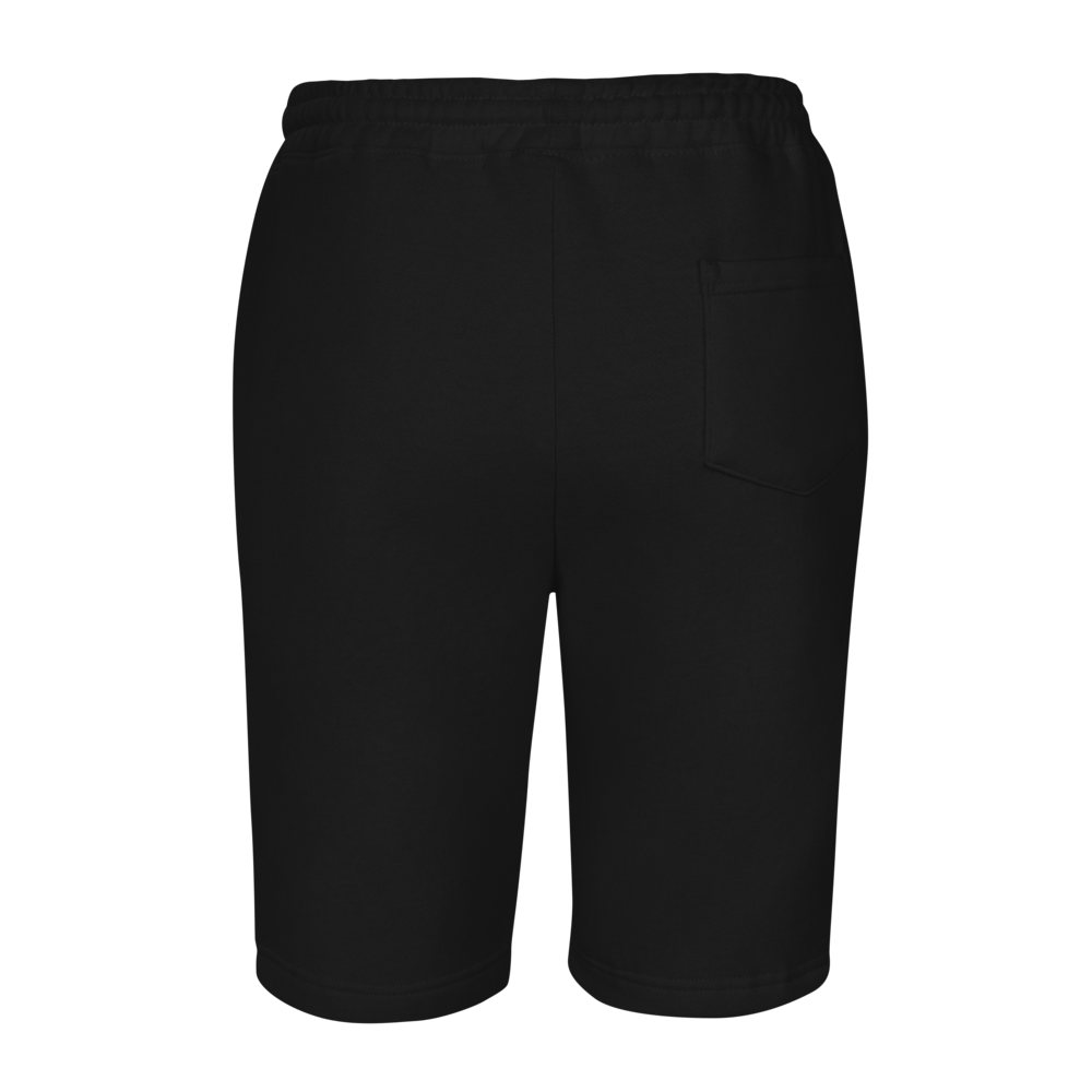 Black Fleece Shorts With Embroidered Gold MM Iconic Logo
