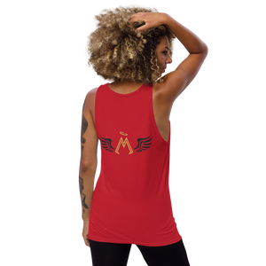 Red Tank Top With Gold-Black MM Iconic Logo