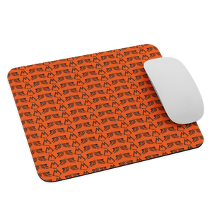 Orange Mouse Pad With Duplicated Black MM Iconic Logo