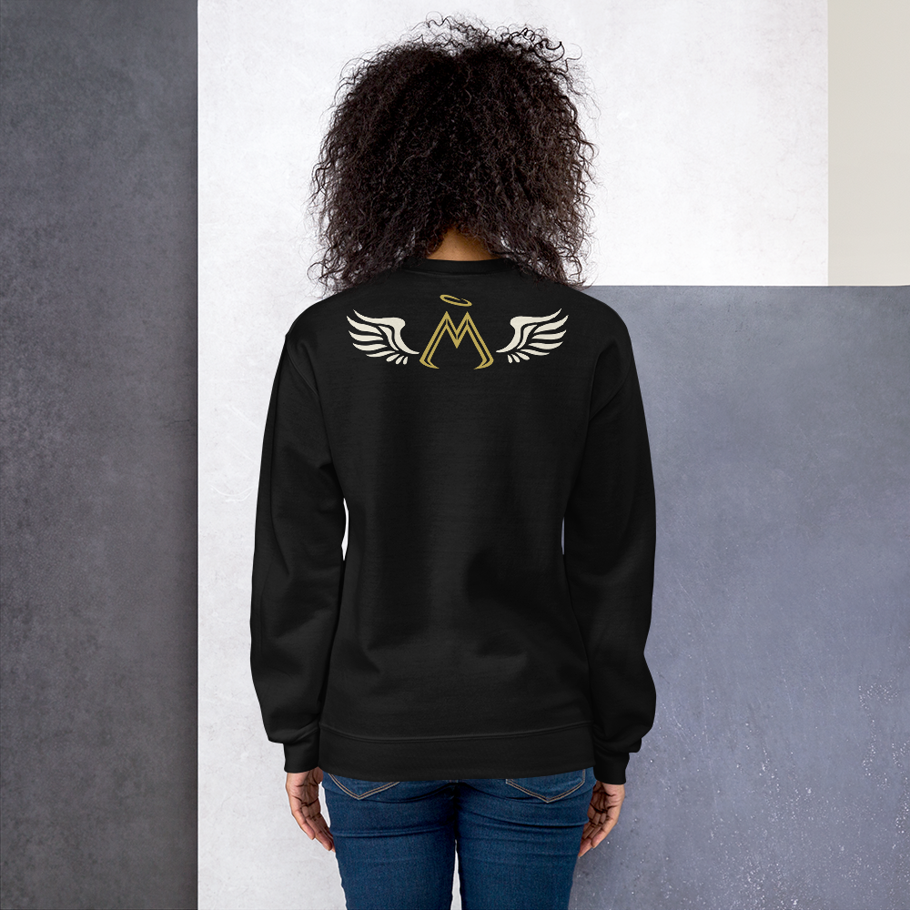 Black Sweatshirt With Classic MM Iconic Logo