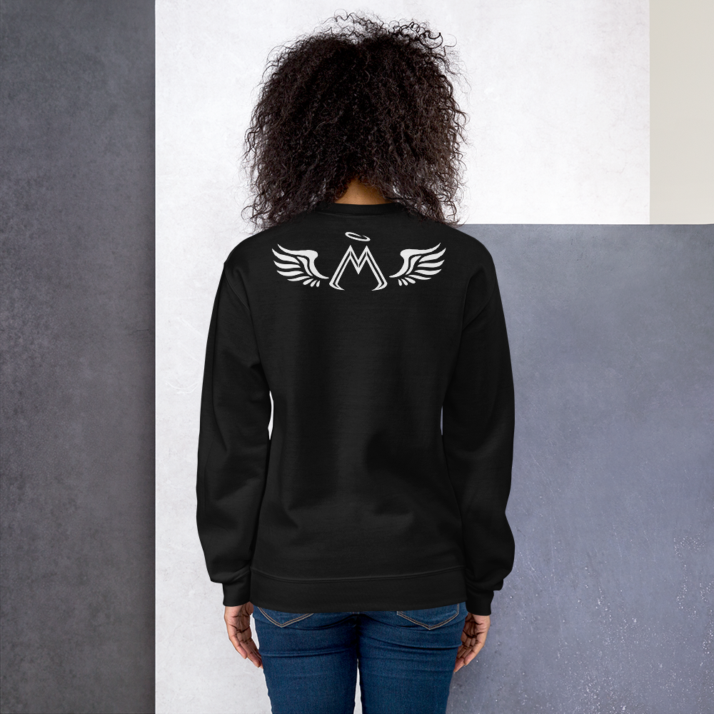 Black Sweatshirt With White MM Iconic Logo
