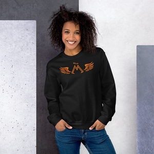 Black Sweatshirt With Orange MM Iconic Logo