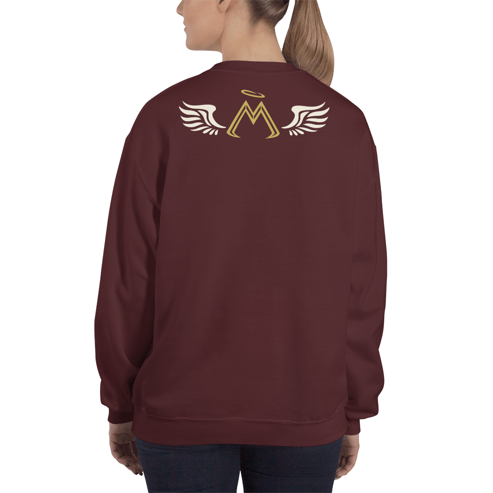 Maroon Sweatshirt With Classic MM Iconic Logo