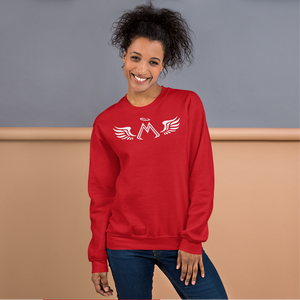 Red Sweatshirt With White MM Iconic Logo