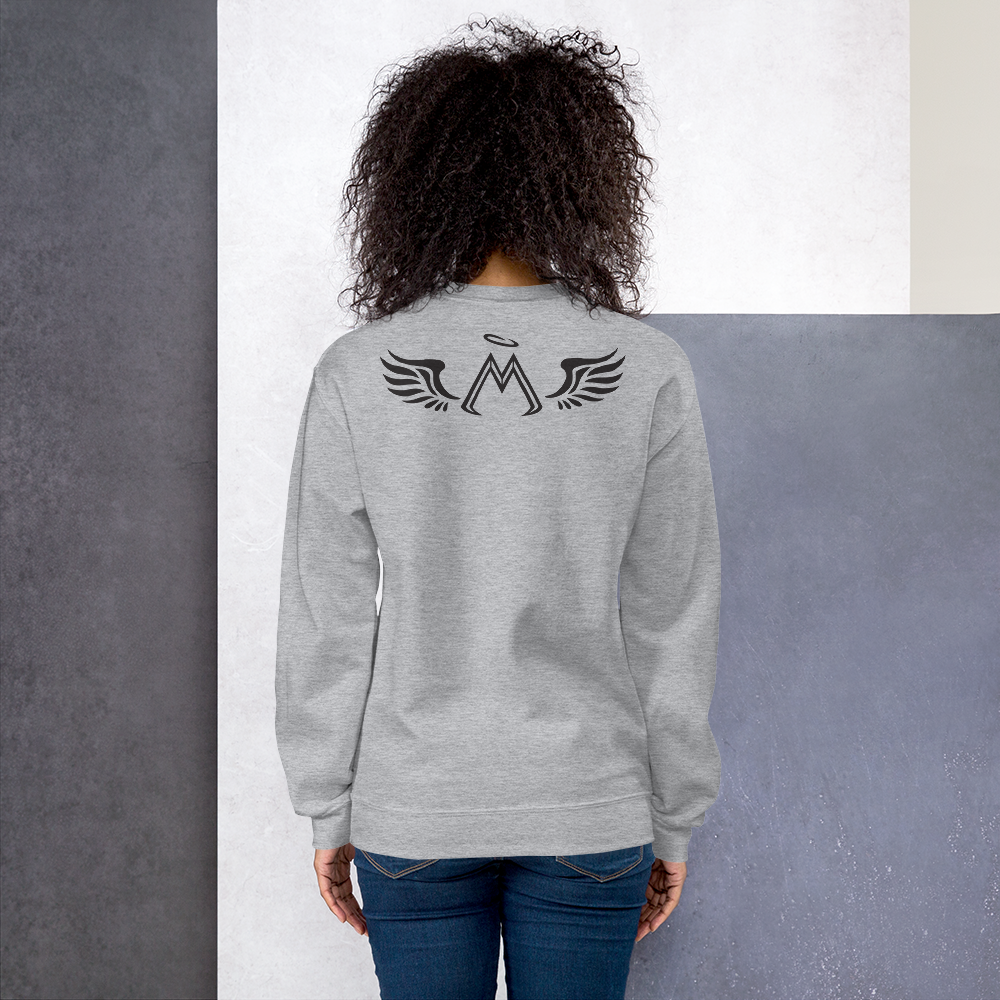 Sport Grey Sweatshirt With Black MM Iconic Logo