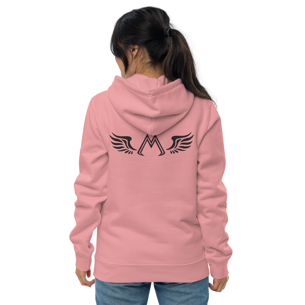 Pink Essential Eco Hoodie With Black MM Iconic Logo