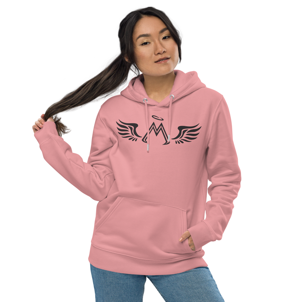 Pink Essential Eco Hoodie With Black MM Iconic Logo