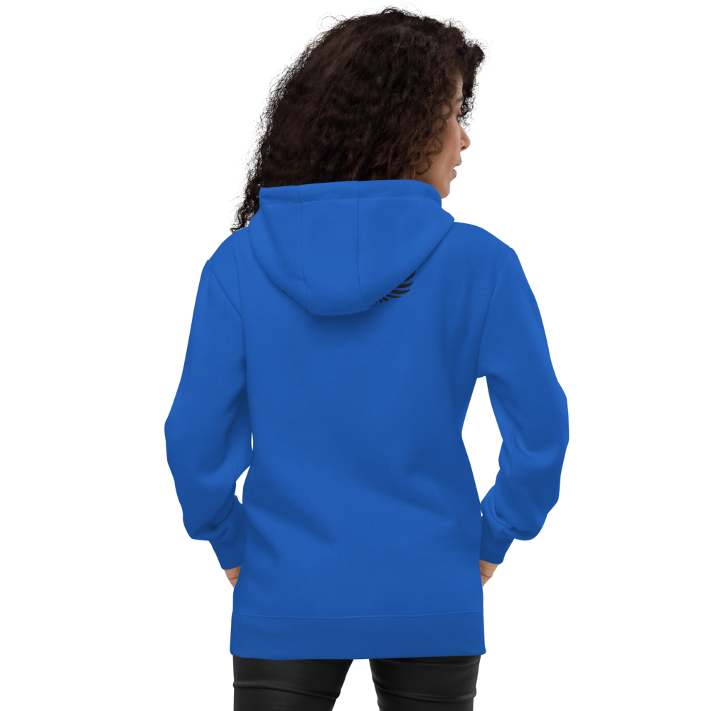 Blue Fashion Hoodie With Gold-Black MM Iconic Logo
