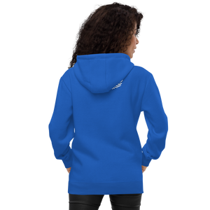 Blue Fashion Hoodie With White MM Iconic Logo