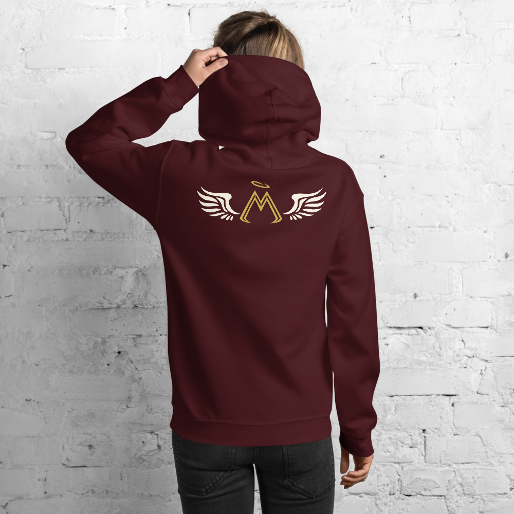 Maroon Hoodie With Classic MM Iconic Logo