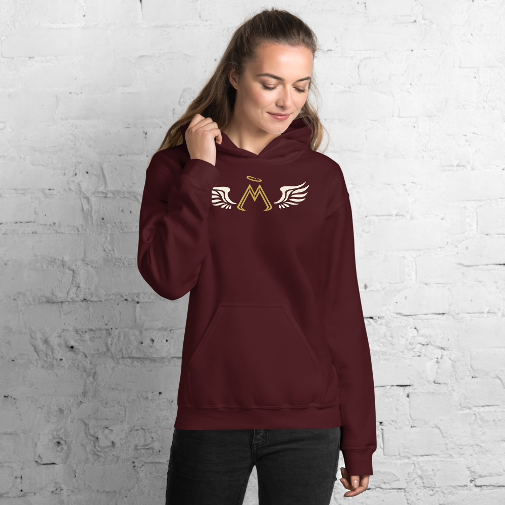 Maroon Hoodie With Classic MM Iconic Logo