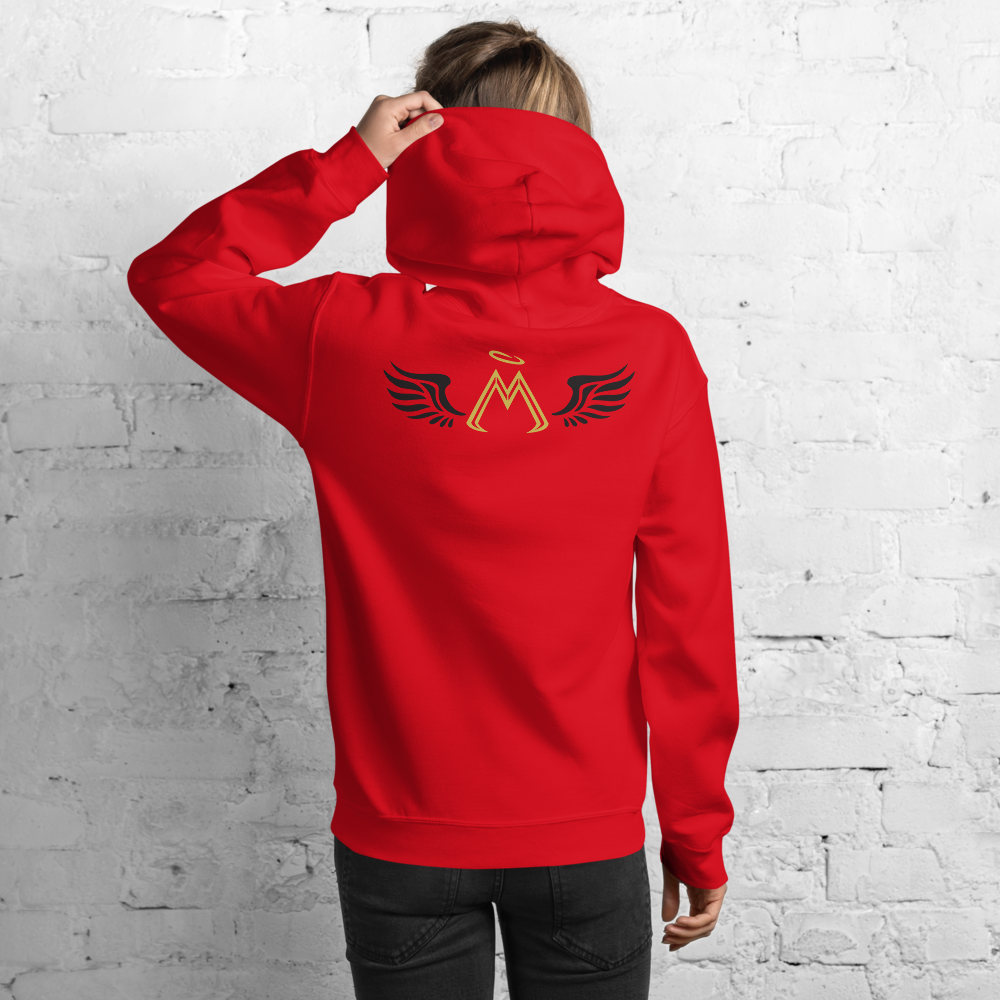 Red Hoodie With Gold-Black MM Iconic Logo