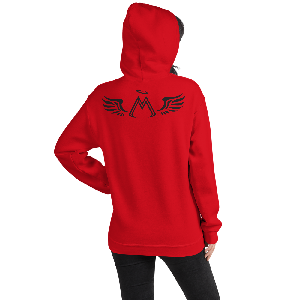 Red Hoodie With Black MM Iconic Logo