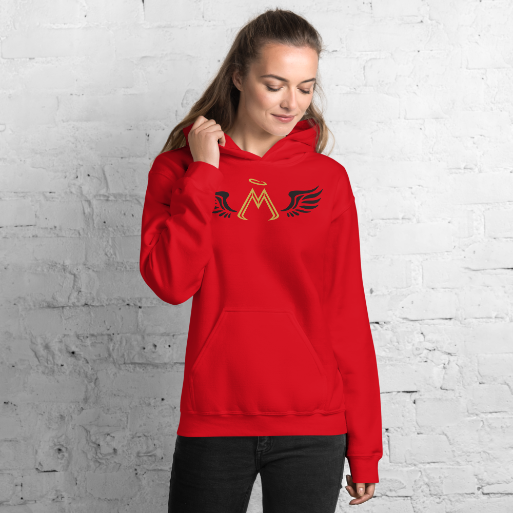 Red Hoodie With Gold-Black MM Iconic Logo