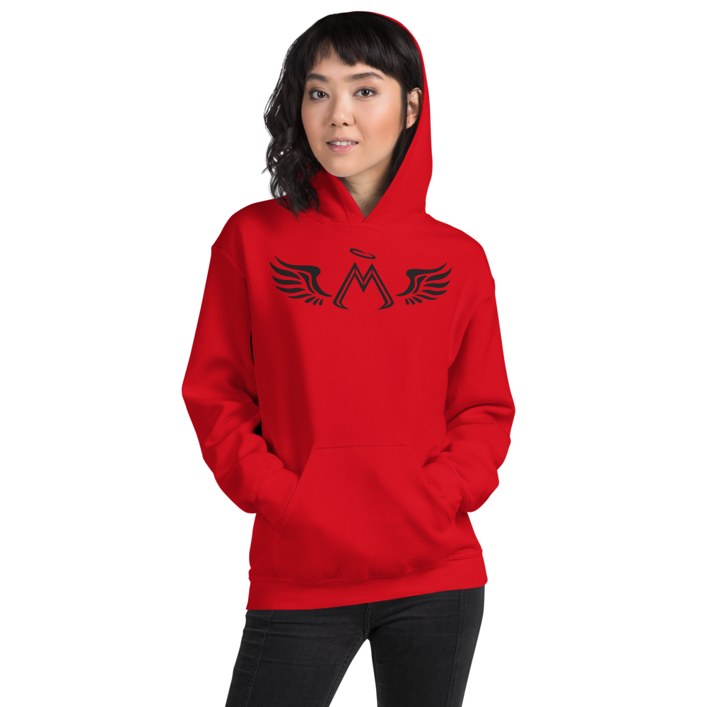 Red Hoodie With Black MM Iconic Logo