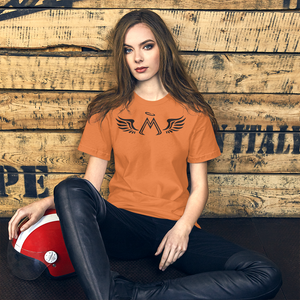 Burnt Orange Short-Sleeve T-Shirt With Black MM Iconic Logo