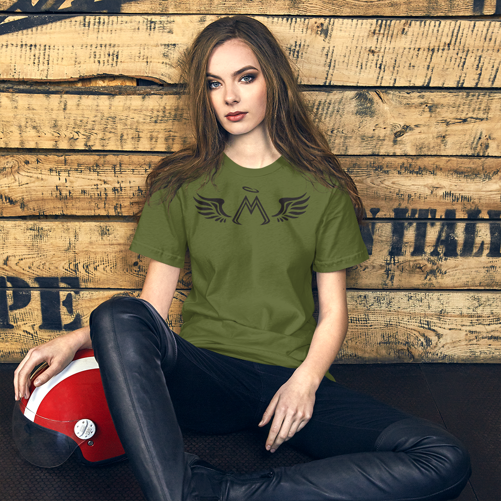 Olive Short Sleeve T-Shirt With Black MM Iconic Logo
