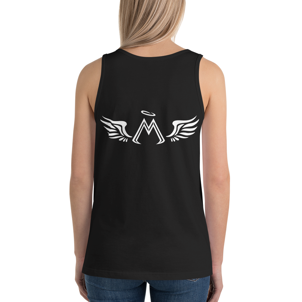 Black Tank Top With White MM Iconic Logo