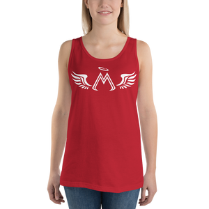 Red Tank Top With White MM Iconic Logo