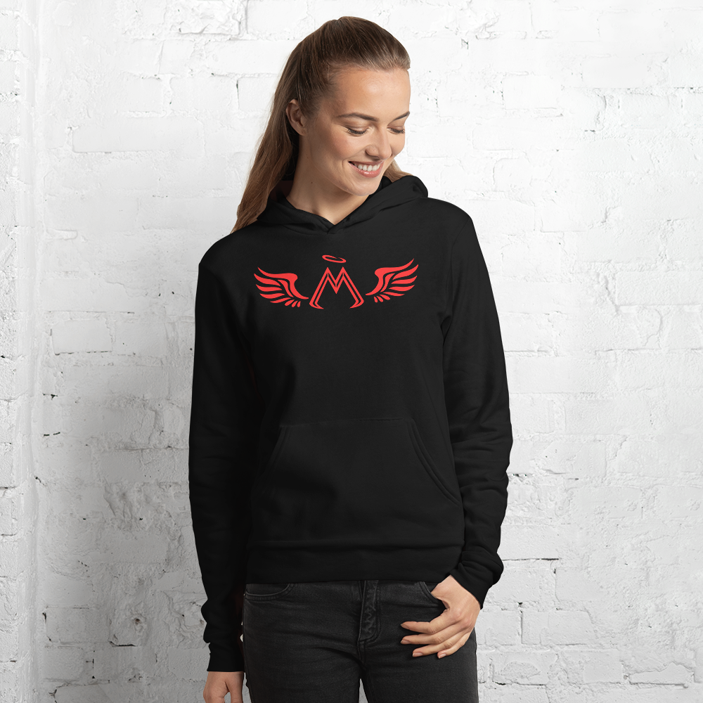 Black Hoodie With Red MM Iconic Logo
