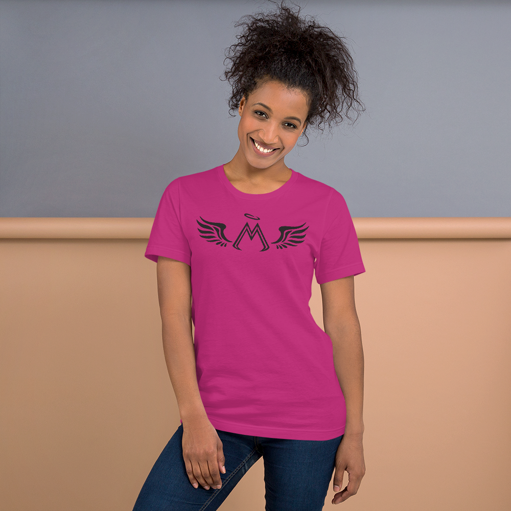 Berry Short Sleeve T-Shirt With Black MM Iconic Logo
