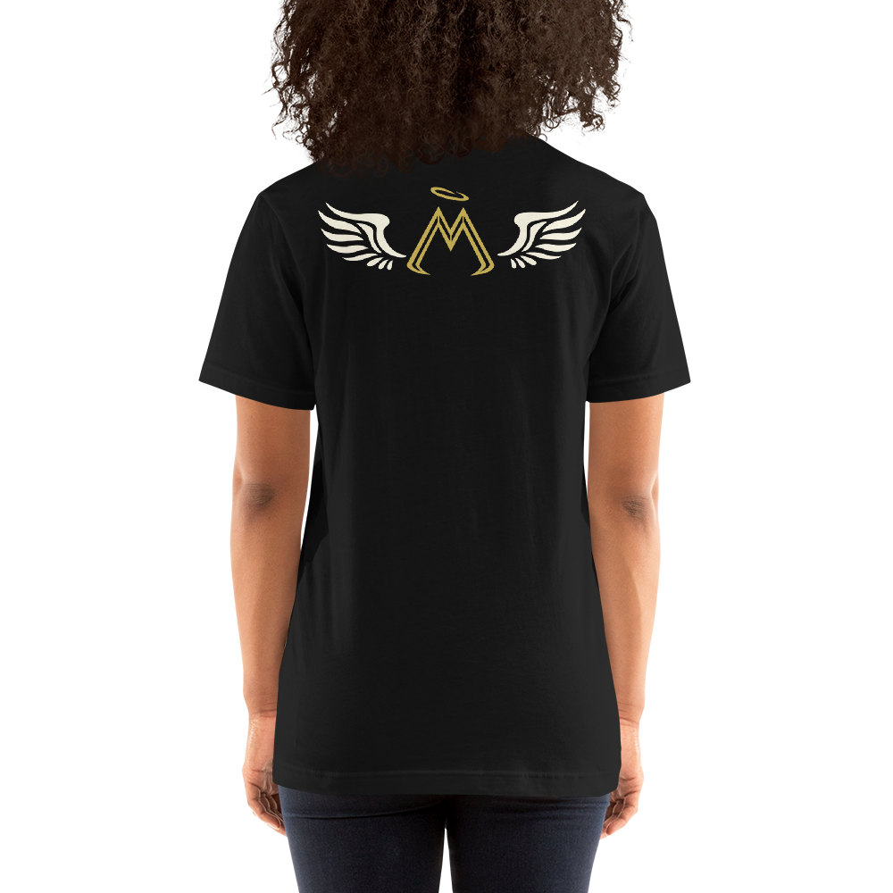 Black Short Sleeve T-Shirt With Classic MM Iconic Logo