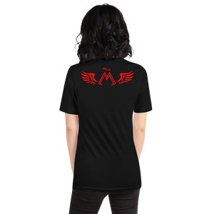Black Short Sleeve T-Shirt With Red MM Iconic Logo